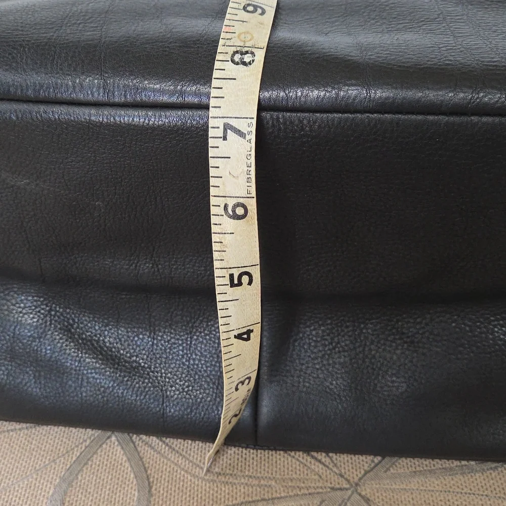 Baggu Oversized Black Leather Tote Bag!